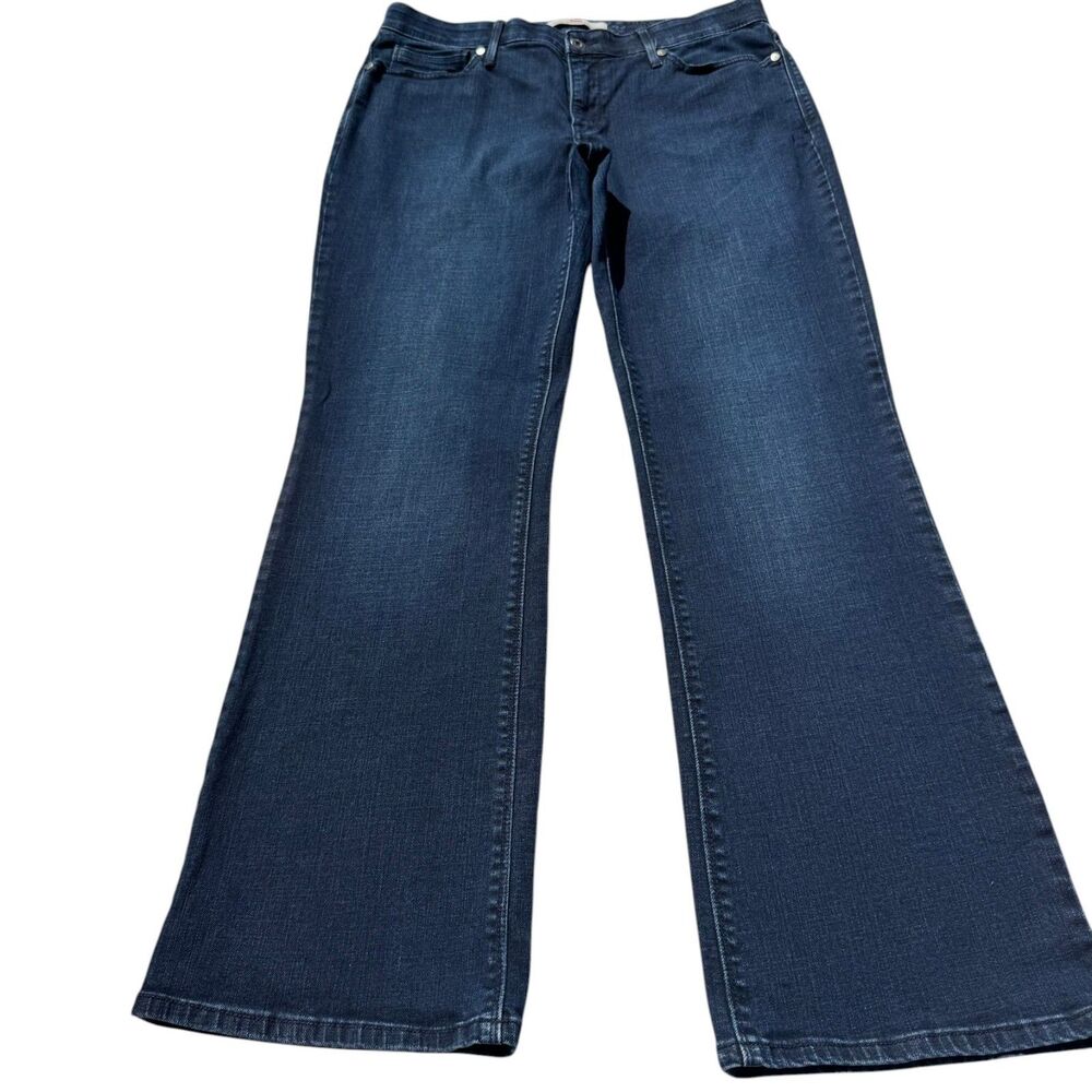 2011 Levi’s 525 Perfect Waist Bootcut Jeans Women’s 14M Dark Wash 34x31 Wide Leg